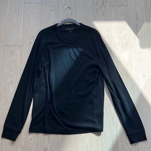 Banana Republic men’s long sleeve shirt. Sport/jersey material. Black. Large.